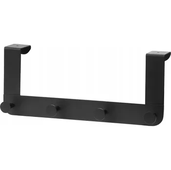 Věšák Háček bez vrtání Hard Head černý