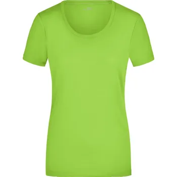 Pracovní oblečení James & Nicholson Tričko JN 926, elastické, krátký rukáv, dámské COT02092604203-lime green L Zelená lime