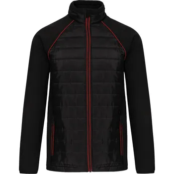 Dílna Kariban Bunda Kariban WK6147 Day-to-Day, hybridní COT20614781400-black/red XS Černá/červená