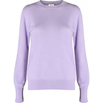 Dámský svetr FIRST LOVE - kašmírový svetr s kulatým výstřihem Lavender XS / Fialová