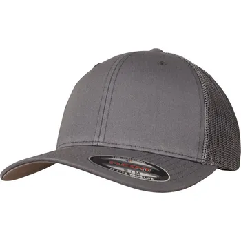 Pracovní přilba Flexfit Kšiltovka Flexfit 6511 Mesh Trucker, síťovaná COT55651167012-dark grey Šedá tmavá S-M