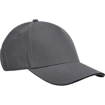 Pracovní přilba Beechfield Kšiltovka B 825C EarthAware®, sandwich, 5 panelová COT53825Ct7299-graphite gr UNI Šedá grafitová/černá