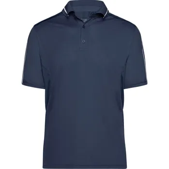 Pánská móda James & Nicholson Polokošile Strong JN 828, krátký rukáv, pánská COT02082885713-navy/navy 3XL Navy