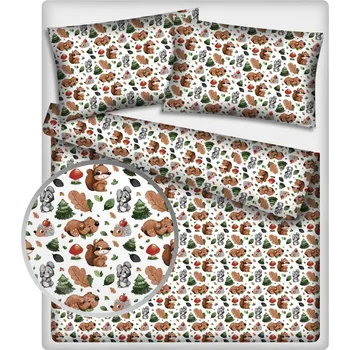 Povlečení Povlečení bavlna Veverky 140x200 / 70x90