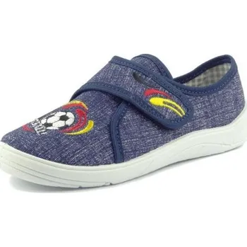 Dívčí bačkory Nazo plátěnky 019 EB FA modrá, velikost 28