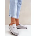 Dámské pantofle zdobené zirkony na platformě Deorani Barva: Stříbrná, Velikost: 39