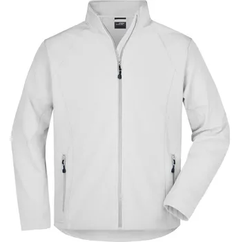 pracovní bunda James & Nicholson Bunda JN 1020, 3-vrstvá, softshellová, pánská COT02102004713-off white 3XL Bílá špinavá