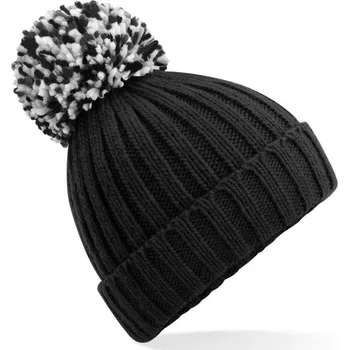 Pracovní přilba Beechfield Čepice B 390 Hygge, pletená COT53039000299-black Černá UNI