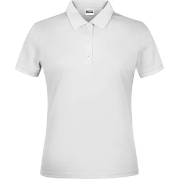 Pánské tričko James & Nicholson Polokošile JN 791, krátký rukáv, dámská COT02079100105-white 2XL Bílá