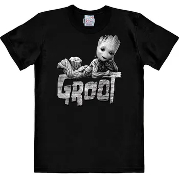 Pánské tričko Pánské tričko Marvel|Guardians Of The Galaxy|Strážci galaxie: I Am Groot (2XL) černá bavlna
