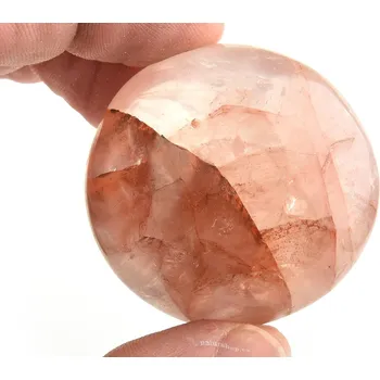 Přírodní kámen Leštěný kámen hematit v křišťálu 88g (Madagaskar)