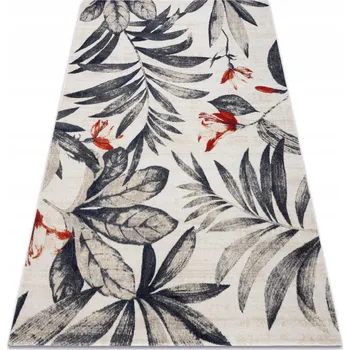 Koberec MODERNÍ KOBEREC 80x150 cm LISTY béžová #BA111