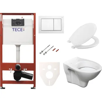Cenově zvýhodněný závěsný WC set TECE do lehkých stěn / předstěnová montáž+ WC S-Line S-line Pro SIKOTSR0