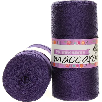 Příze Maccaroni PP Macrame 142 tmavě fialová