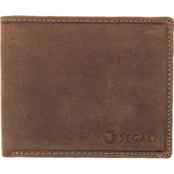 Peněženka SEGALI Pánská kožená peněženka 1059 brown + 2 měsíce na vrácení zboží