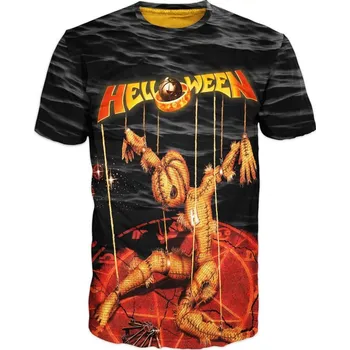 metalove-tricko-Helloween-cerne velikost: 5XL - šířka 67 cm, délka 78 cm