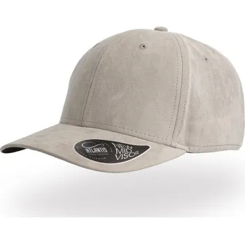 Pracovní přilba Atlantis Headwear Čepice Fam semišového vzhledu, 6 panelová COT33407007699-grey Šedá UNI