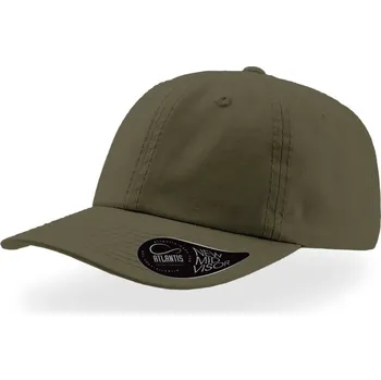 Pracovní přilba Atlantis Headwear Kšiltovka Dad Hat, 6 panelová, baseballová COT33403055099-olive Olivová UNI