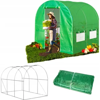 Skleník ZAHRADNÍ FÓLIOVNÍK TUNEL SKLENÍK 2x2 FÓLIOVÝ 4m2