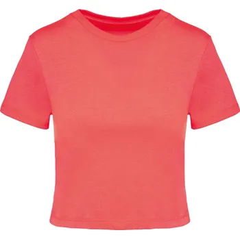 pracovní tričko Kariban Tričko Kariban PA4022 crop top, krátký rukáv, dámské COT20402225503-coral L Korálová