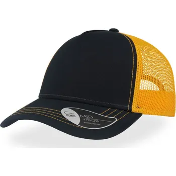 Atlantis Headwear Kšiltovka Rapper Canvas, 5 panelová, síťovaná COT33606067899-navy/yellow UNI Navy/žlutá