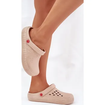 Dámské mokasíny Dámské světlé pantofle Big Star II275005 Barva: Béžová, Velikost: 36