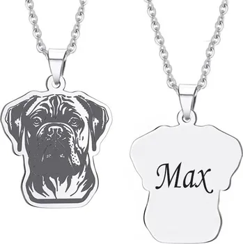 Přívěsek Přívěsek s řetízkem z chirurgické oceli Bullmastiff