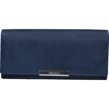 Peněženka SEGALI Dámská kožená peněženka 7066 indigo + 2 měsíce na vrácení zboží