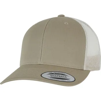 Pracovní přilba Flexfit Kšiltovka 6606/6606T Trucker Vintage COT556606q2099-pale khaki/ UNI Khaki světlá