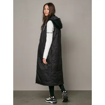 Dámský kabát Vesta Nu Denmark 8155-33 černá dlouhá Velikost: 36