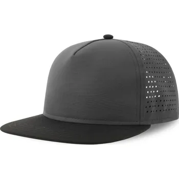 Pracovní přilba Atlantis Headwear Kšiltovka Bank Five-S COT33023226199-dark grey/b UNI Šedá tmavá/černá