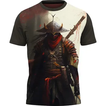 Pánské tričko tricko-celopotisk-valecnik-samuraj velikost: 146 - šířka 39 cm, délka 51 cm