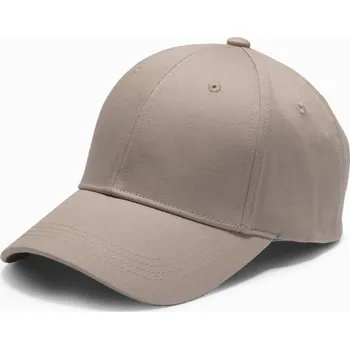 Módní doplněk Pánská jednobarevná kšiltovka - ash V7 OM-ACCS-0105 - univerzální