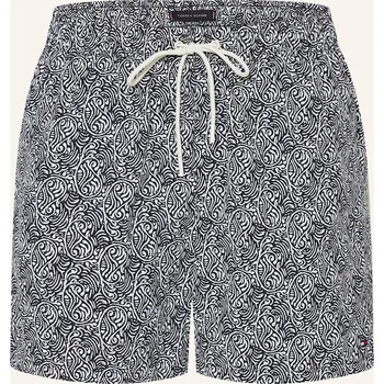 Pánské plavky Tommy Hilfiger Pánské Koupací Šortky, černá / bílá, 50/M