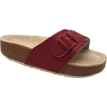 Dámská obuv VANIMAR Korkové pantofle s vyměkčenou stélkou - červené, vel. 36 - 42 vel. 37 - délka vnitřní stélky 24,4 cm