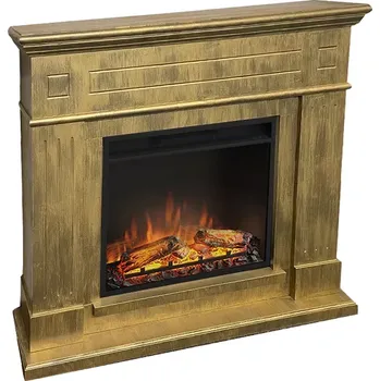 Tagu elektrický krb Larsen Patina Gold, 1500 W, LED