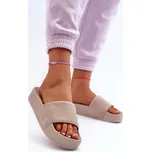 Dámské žabky na platformě z semiše Big Star NN274A671 Barva: Béžová, Velikost: 37