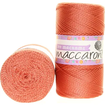 Příze Maccaroni PP Macrame 2 mm měděná 12