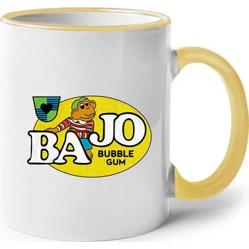 Keramický hrnek BAJO, Barva Žlutá, Velikost 330 ml, Canvas Keramický hrnek s barevným uchem Bezvatriko.cz 2841