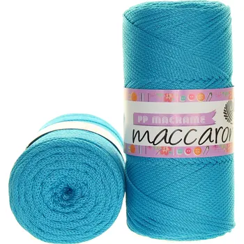 Příze Maccaroni PP Macrame 232 tyrkysová