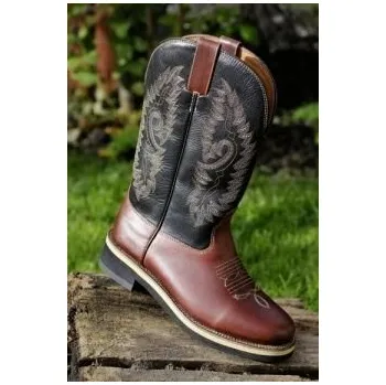 Jezdecká obuv Westernové boty HKM Softy cow kožené 36