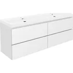 Koupelnová skříňka s umyvadlem SAT B-Way 119x50x45 cm bílá lesk BWAY2120WU4