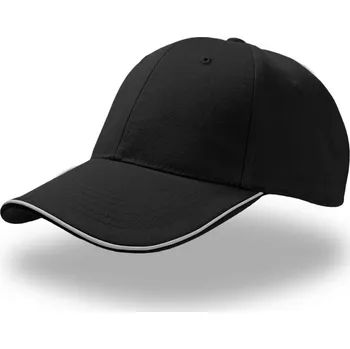 Pracovní přilba Atlantis Headwear Kšiltovka Reflect, 6 panelová, reflexní COT33051200299-black Černá UNI