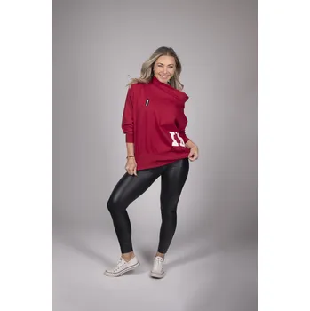 Dámská mikina Luxusní originální mikina Barva: Vínová, Velikost: M