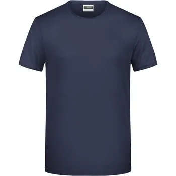 Pracovní oblečení James & Nicholson Tričko JN 8002 z bio bavlny, krátký rukáv, pánské COT-02800200413 3XL Červená