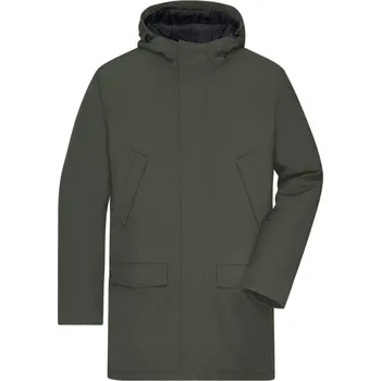 pracovní bunda James & Nicholson Parka JN 1176 business, pánská COT021176e1401-olive green S Olivová