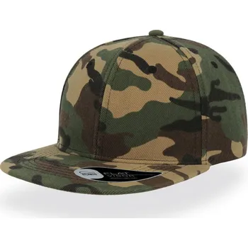 Pracovní přilba Atlantis Headwear Kšiltovka Snap Back, 6 panelová COT33208080099-camouflage Maskáčová UNI