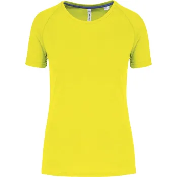 pracovní tričko Kariban Tričko PA4013, sportovní, krátký rukáv, dámské COT20401303000-fluorescent XS Žlutá fluorescent