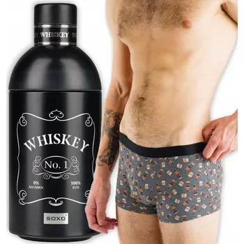 Pánské spodní prádlo SOXO pánské boxerky v láhvi whisky