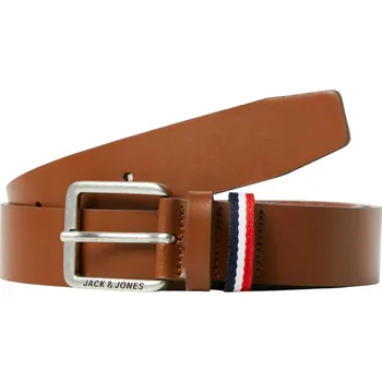 Opasek Jack&Jones Pánský kožený opasek JACESPO 12219179 Cognac 85 cm + 2 měsíce na vrácení zboží